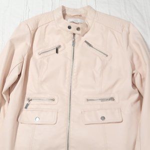 New York & Company Light Pink Faux Leather jacket